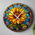 Sunflower Suncatcher Effect Clock